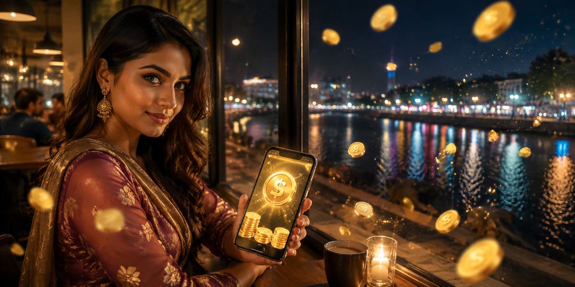 বগুড়ায় একজন ব্যবহারকারী bdkk app - এ রিবেট বোনাস চেক করছেন মোবাইলে