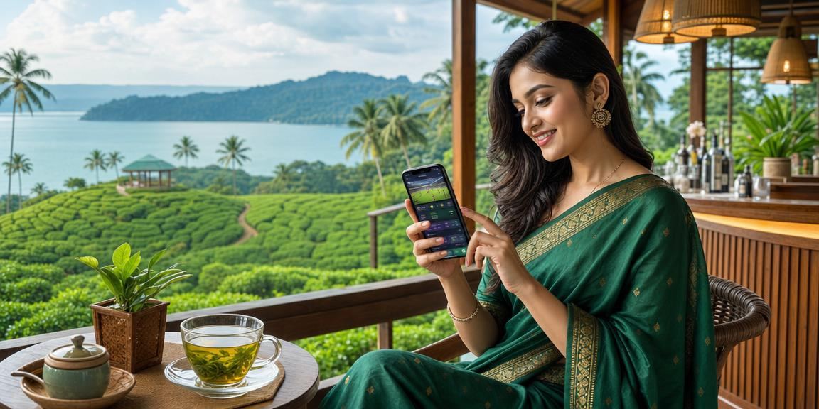 সিলেটে মোবাইলে bdkk app ক্যাসিনো ব্যবহারের দৃশ্য